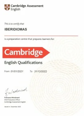 Certificado Cambridge 2021 22 Centro preparador oficial Cambridge English